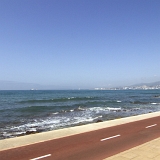 <div align="left"><font size="2"> Der Radweg von s'Arenal nach Palma scheint neu zu sein. Er läßt sich gut fahren, ist aber recht schmal. Im Mai ist noch wenig Verkehr, die Temperatur ist angenehm, und der Wind ist da, aber stört nicht.<br />Aus derm Urlaub 2010 (siehe dort) gibt es für diese Strecke einige Videos.<br /><br />